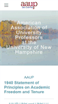 Mobile Screenshot of aaup-unh.org