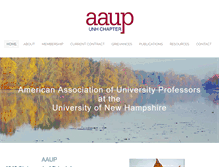 Tablet Screenshot of aaup-unh.org